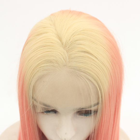 3 Color Hightlights Lace Front Wigs Synthetic - Picture 2 of 5